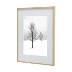 Ramka na zdjęcia GoodHome Banggi 30 x 40 cm aluminium efekt drewna