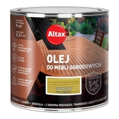 Olej do mebli ogrodowych Altax naturalny 0,5 l