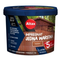Impregnat Altax Jedna Warstwa kasztan 9 l