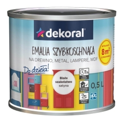 Emalia Do dzieła Dekoral białe szaleństwo 0,5 l