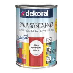 Emalia Do dzieła Dekoral białe szaleństwo 0,9 l