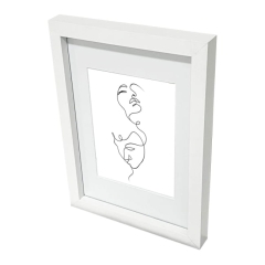 Ramka na zdjęcia GoodHome Islande 21 x 29,7 cm biała