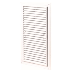 Kratka wentylacyjna z siatką Vents 215 x 175 mm biała