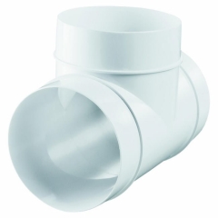 Trójnik okrągły Vents 150 mm biały