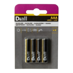 baterie alkaliczne Diall AAA 4 szt.