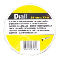 Taśma izolacyjna Diall PCV 19 mm x 33 m biała