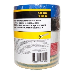 Taśma izolacyjna Diall PCV 19 mm x 33 m mix 5 szt.