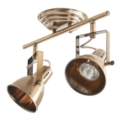 Spot listwa Colours Asterion 2 x 50 W GU10 złota