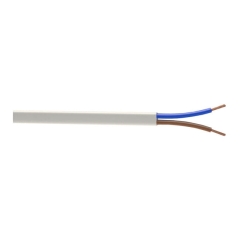 Kabel zasilający H03VVH2F 2 x 0,75 mm2 25 m biały