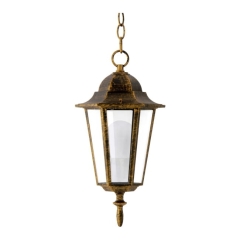 Lampa ogrodowa wisząca Polux Liguria 1 x 60 W E27 patyna