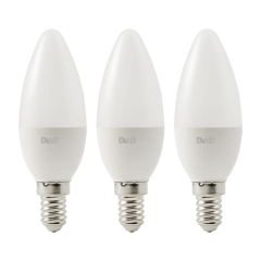 Żarówka LED Diall C35 E14 5 W 470 lm mleczna barwa ciepła 3 szt.