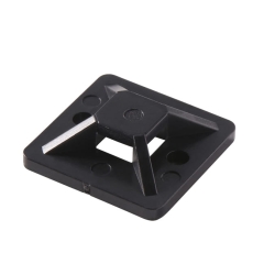 Uchwyty kablowe samoprzylepne 25 x 25 mm czarne 25 szt.
