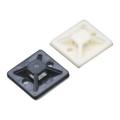 Uchwyty kablowe samoprzylepne 25x25mm czarne 100sz