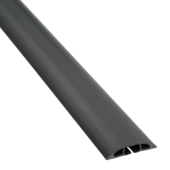 Listwa półokrągła na kable podłogowa D-line 60 x 12 x 1800 mm czarna