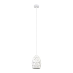 Lampa wisząca Harley 1 x 60 W E27 biała