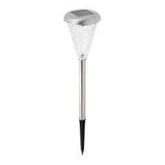 Lampka solarna wbijana 8 cm stalowa