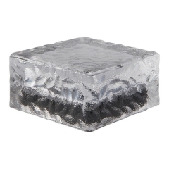Lampka solarna szklana kostka 10 cm