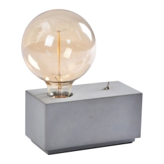 Lampa stołowa GoodHome Qausuit Beto E27 prostokątna