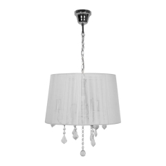 Lampa wisząca GoodHome Hovland 3-punktowa E14 chrom / biała