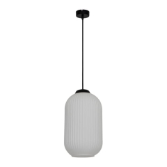 Lampa wisząca GoodHome Walgis 1-punktowa 20 W E27 chrom / biała
