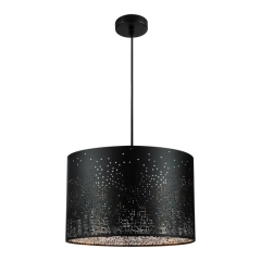 Lampa wisząca GoodHome Senecaz 1-punktowa E27 czarna