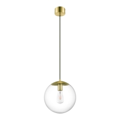 Lampa wisząca GoodHome Dacite 1-punktowa E27 mosiądz