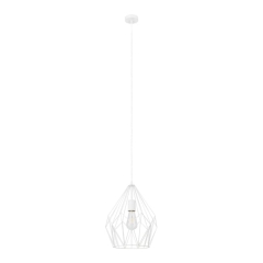 Lampa wisząca GoodHome Phobeto 1-punktowa E27 biała