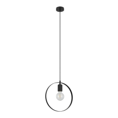 Lampa wisząca GoodHome Kaitains 1-punktowa E27 28 cm czarna
