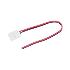Złączka do pasków LED Polux 8 mm jednostronna z kablem