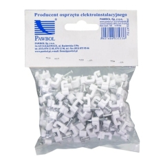 Uchwyty kablowe plastikowe 2x0,75mm 100szt