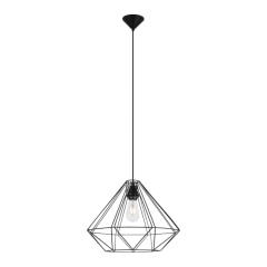 Lampa wisząca GoodHome Smertrio 1-punktowa E27 44 cm czarna