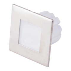 Lampa schodowa LED DPM 1,2 W 4000 K IP20 kwadratowa stal nierdzewna