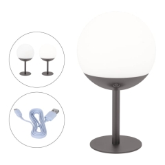 Lampa ogrodowa stojąca 200 lm 4000 K IP54 USB