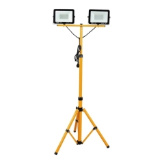 Naświetlacz LED na statywie 2 x 50 W 6400 K