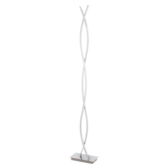 Lampa podłogowa LED GoodHome Alani 2-punktowa chrom