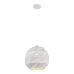 Lampa wisząca Palermo 1 x 40 W E27 rozmiar L biała