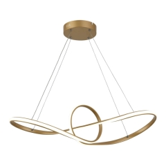 Lampa wisząca Arlena 1 x 45 W złota matowa