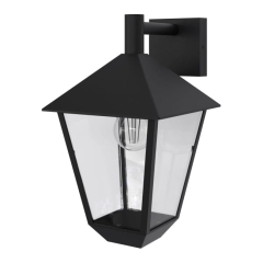 Kinkiet ogrodowy GoodHome Docker dolny E27 IP44 czarny