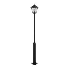 Lampa ogrodowa stojąca GoodHome Docker E27 IP44 czarna