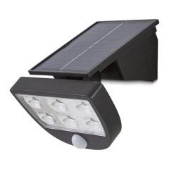 Kinkiet solarny GoodHome Summerside z czujnikiem ruchu czarny