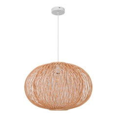 Lampa wisząca GoodHome Albarella E27 rattanowa