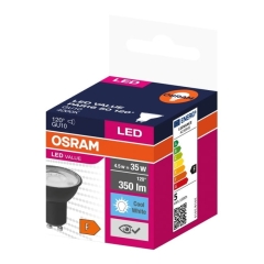 Żarówka LED Osram GU10 350 lm 4000 K 120° czarna