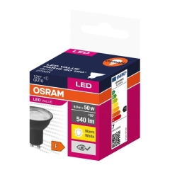 Żarówka LED Osram GU10 540 lm 2700 K 120° czarna