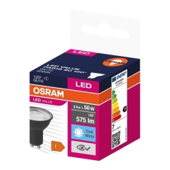 Żarówka LED Osram GU10 575 lm 4000 K 120° czarna