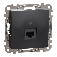 Gniazdo komputerowe RJ45 Schneider Electric Sedna Design&Elements kategoria 6 antracyt