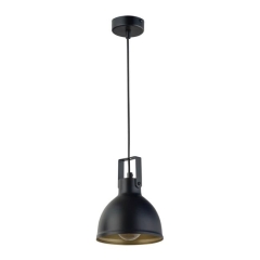 Lampa wisząca Mars 1-punktowa E27 czarna / złota