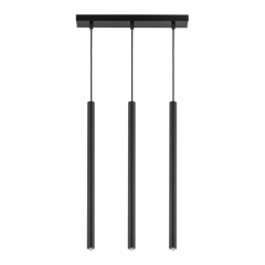 Lampa wisząca Sopel prosty 3-punktowa G9 czarna