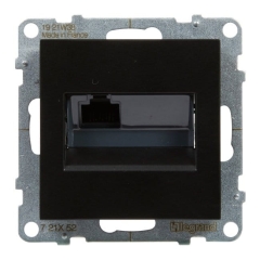 Gniazdo Legrand Suno RJ45 KAT6 UTP czarne