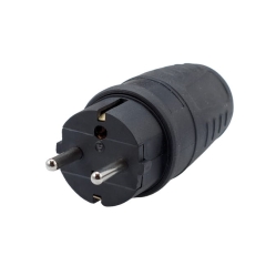 Wtyczka gumowa Elgotech 250 V 16 A z uziemieniem