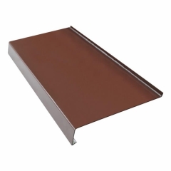 Parapet zewnętrzny stalowy Fola 20 x 120 cm brązowy